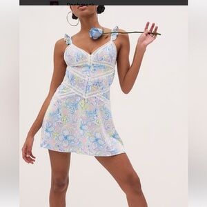 For Love & Lemons Midsummer Floral slip Dress